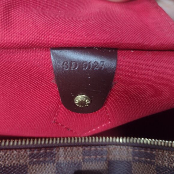 π―% Authentic Louis Vuitton Damier Ebene Speedy 35 πΉ - Picture 14 of 15